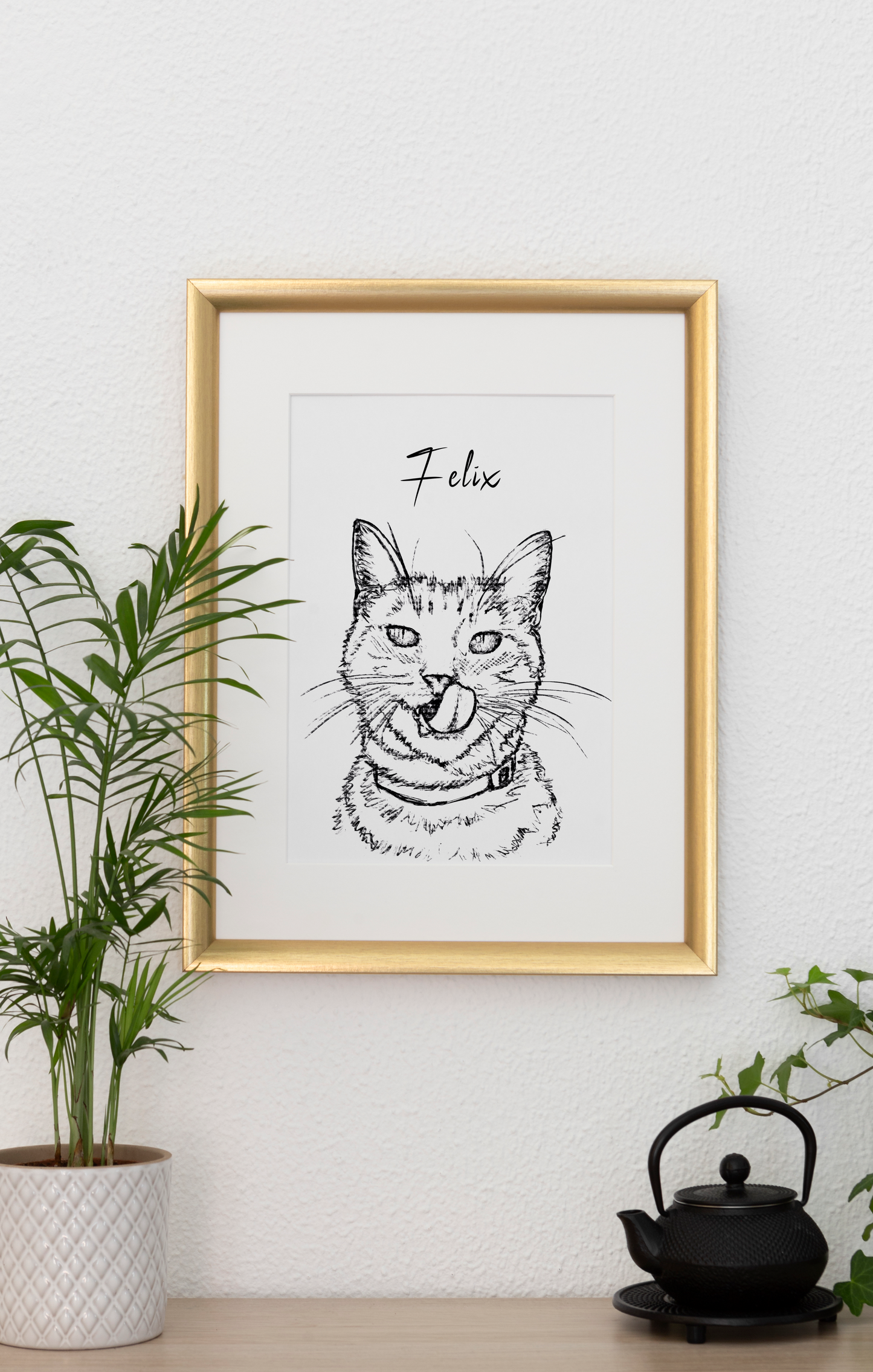 I Love My Pet - Personalized Sketch Portrait