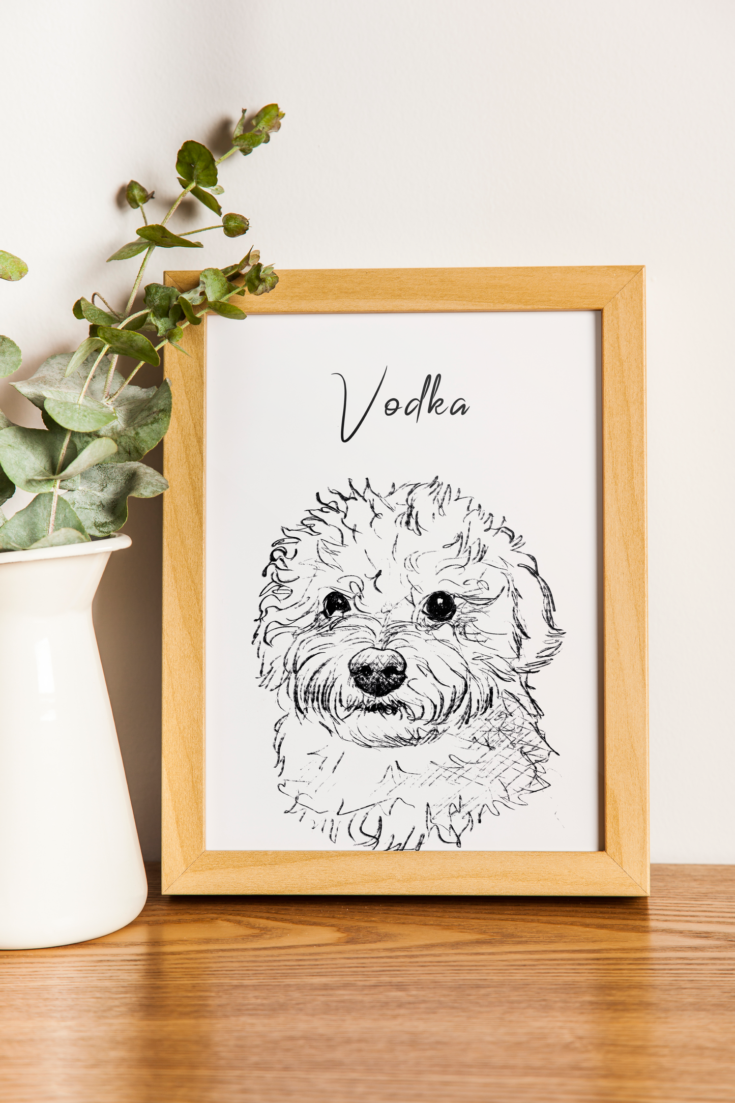 I Love My Pet - Personalized Sketch Portrait